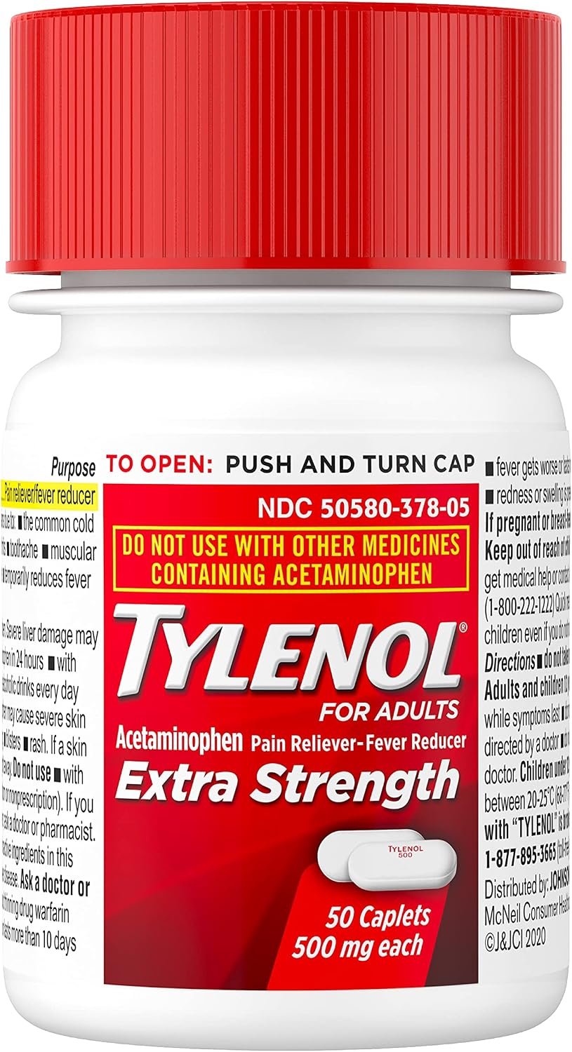 Tylenol Extra Strength Acetaminophen 500 mg