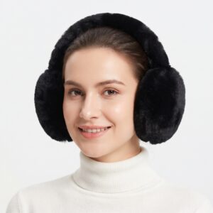 VALLORIYA – Women’s Luxury Plush Faux Fur Winter Earmuffs with Soft Band