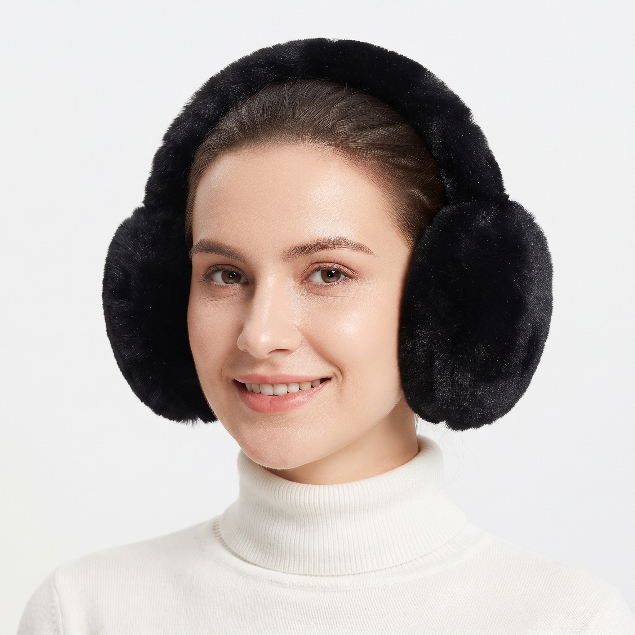 VALLORIYA – Women’s Luxury Plush Faux Fur Winter Earmuffs with Soft Band